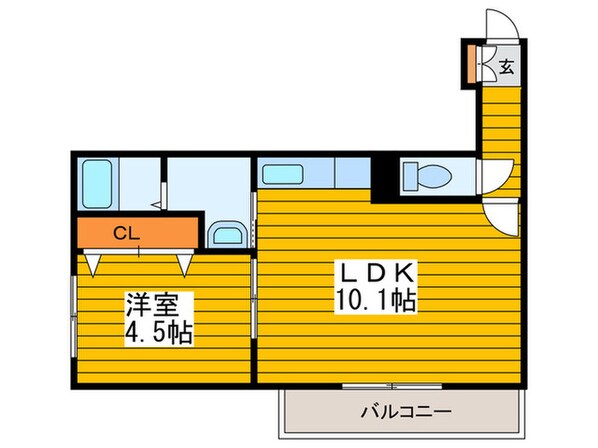 パレスニーノ美園 Ａ棟の物件間取画像